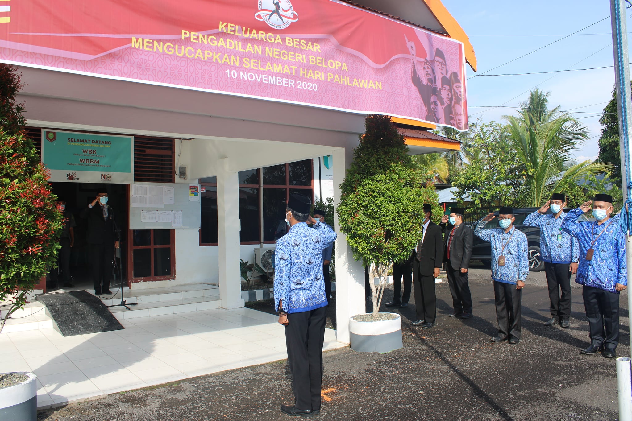 upacara memperingati hari pahlawan pengadilan negeri belopa